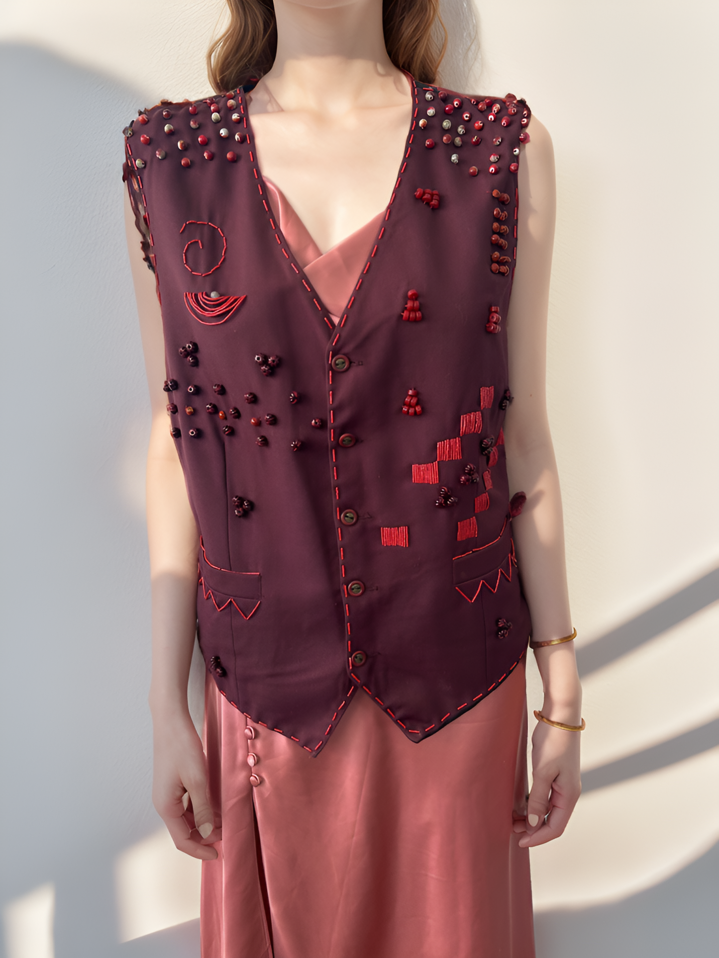 Hand-Beaded Gazanie